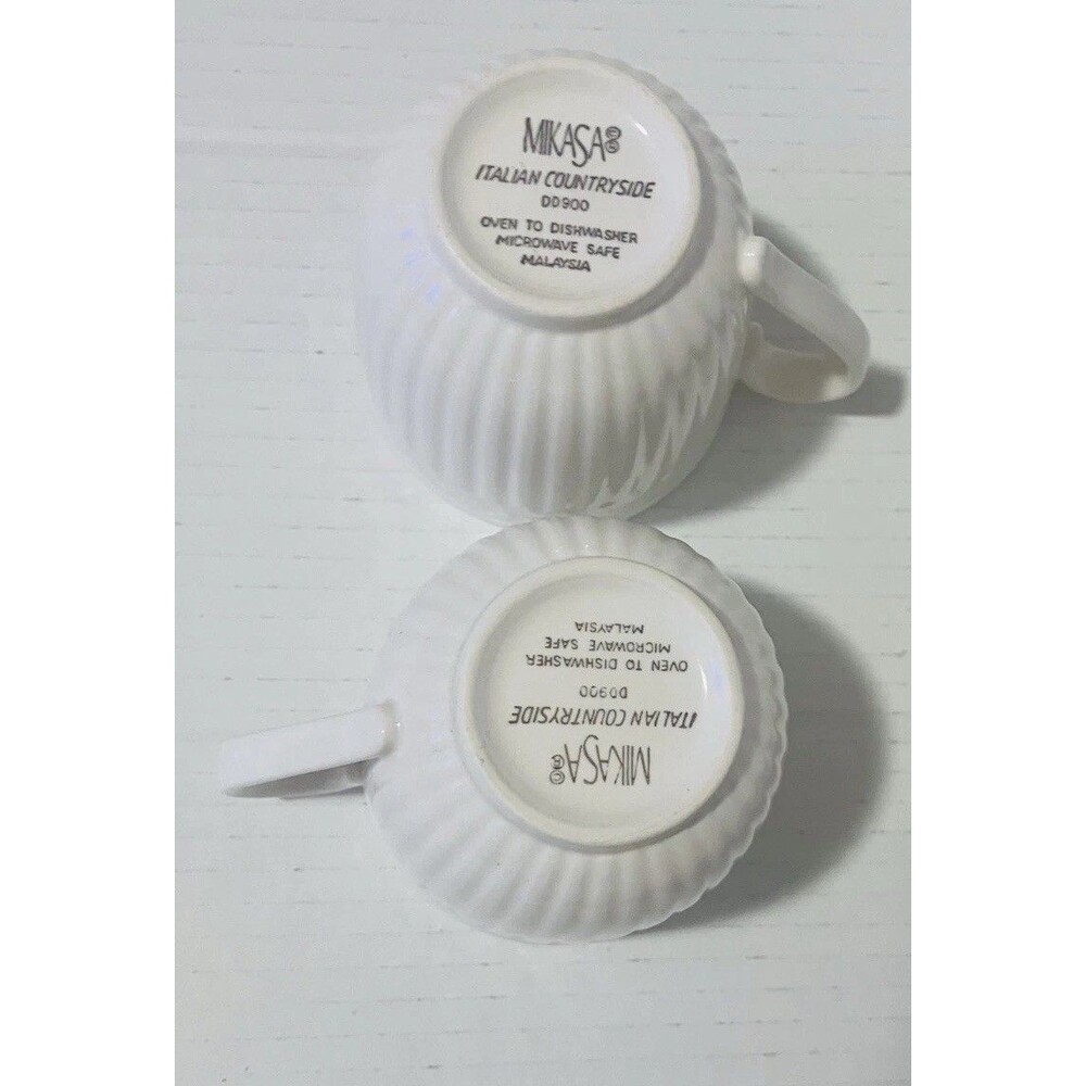 Lot of 2 Mikasa Italian Countryside ~ Cup & Saucer Set with two soup bowls DD900 - Picture 13 of 16